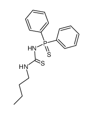 1-Butyl-3-(diphenylphosphinothio)thiourea Structure