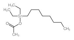 Acetic acid,diethyloctylstannyl ester structure