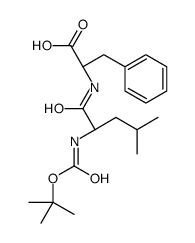 (2S)-2-[[(2S)-4-methyl-2-[(2-methylpropan-2-yl)oxycarbonylamino]pentanoyl]amino]-3-phenylpropanoic acid Structure