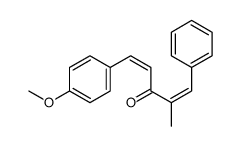 5-(4-methoxyphenyl)-2-methyl-1-phenylpenta-1,4-dien-3-one结构式