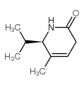 2(1H)-Pyridinone,3,6-dihydro-5-methyl-6-(1-methylethyl)-,(6R)-(9CI)结构式