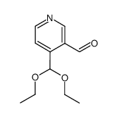 4-diethoxymethyl-pyridine-3-carbaldehyde结构式