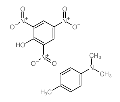 N,N,4-trimethylaniline; 2,4,6-trinitrophenol structure