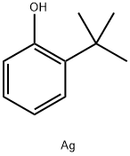 Phenol, 2-(1,1-dimethylethyl)-, silver(1+) salt (1:1) Structure