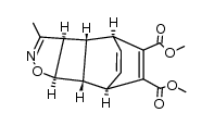 3-methyl-(3ac,3bt,7at,7bc)-3a,3b,4,7,7a,7b-hexahydro-4r,7c-etheno-benzo[3,4]cyclobuta[1,2-d]isoxazole-5,6-dicarboxylic acid dimethyl ester结构式