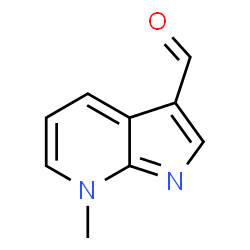 7H-Pyrrolo[2,3-b]pyridine-3-carboxaldehyde, 7-methyl- (9CI) structure