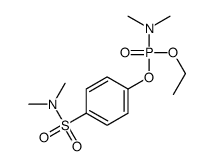 N,N-Dimethylphosporamidic acid ethyl 4-(dimethylaminosulfonyl)phenyl ester结构式