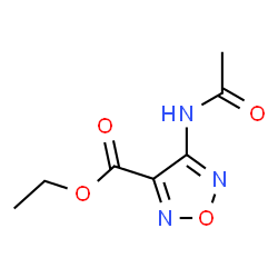 1,2,5-Oxadiazole-3-carboxylicacid,4-(acetylamino)-,ethylester(9CI) structure