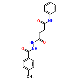 4-[2-(4-Methylbenzoyl)hydrazino]-4-oxo-N-phenylbutanamide Structure