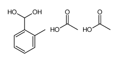 acetic acid,(2-methylphenyl)methanediol Structure