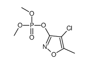 (4-chloro-5-methyl-1,2-oxazol-3-yl) dimethyl phosphate Structure