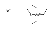 triethyl(ethylsulfanyl)arsanium,bromide Structure