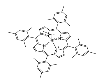 (5,10,15,20-tetra(2,4,6-trimethylphenyl)porphyrinato)rhodium(III) ethyl Structure