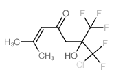 7-Chloro-7,7-difluoro-6-hydroxy-2-methyl-6-trifluoromethyl-2-hepten-4-one Structure