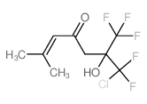 7-Chloro-7,7-difluoro-6-hydroxy-2-methyl-6-trifluoromethyl-2-hepten-4-one structure