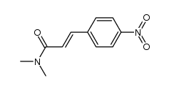 (2E)-N,N-dimethyl-3-(4-nitrophenyl)prop-2-enamide结构式