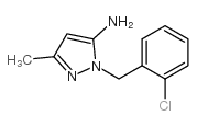 2-(2-CHLORO-BENZYL)-5-METHYL-2H-PYRAZOL-3-YLAMINE Structure