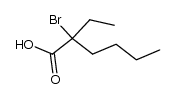 2-ethyl-2-bromo-hexanoic acid结构式
