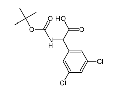 2-(tert-butoxycarbonylamino)-2-(3,5-dichlorophenyl)acetic acid Structure