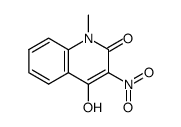 1-methyl-4-hydroxy-3-nitro-quinoline-2(1H)-one结构式