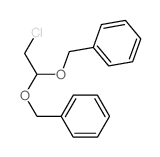 (2-chloro-1-phenylmethoxy-ethoxy)methylbenzene Structure