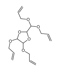 2-[bis(prop-2-enoxy)methyl]-4,5-bis(prop-2-enoxy)-1,3-dioxolane Structure