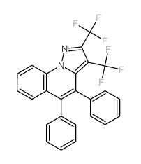 4,5-diphenyl-2,3-bis(trifluoromethyl)pyrazolo[1,5-a]quinoline结构式
