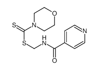 N-(morpholine-4-carbothioylsulfanylmethyl)pyridine-4-carboxamide结构式