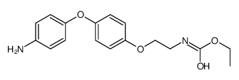 ethyl N-[2-[4-(4-aminophenoxy)phenoxy]ethyl]carbamate Structure