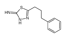 5-(3-phenylpropyl)-1,3,4-thiadiazol-2-amine Structure