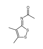 N-(4,5-dimethyl-[1,2]dithiol-3-ylidene)-acetamide结构式
