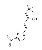 N-tert-butyl-3-(5-nitrofuran-2-yl)prop-2-enamide结构式