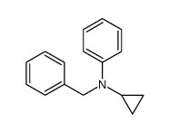 N-benzyl-N-cyclopropyl-N-phenylamine结构式