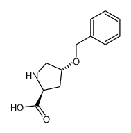(2S,4R)-4-(benzyloxy)pyrrolidine-2-carboxylic acid结构式