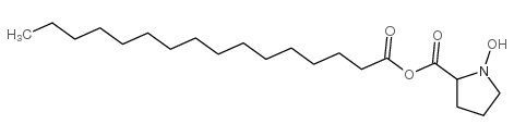 N-Hexadecanoyl-4-hydroxy-L-proline structure