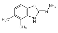 2(3H)-Benzothiazolone,4,5-dimethyl-,hydrazone(9CI) Structure