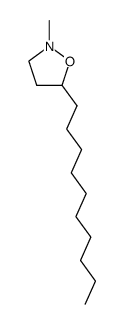 2-methyl-5-decylisoxazolidine结构式