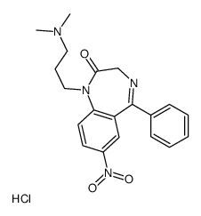 dimethyl-[3-(7-nitro-2-oxo-5-phenyl-3H-1,4-benzodiazepin-1-yl)propyl]azanium,chloride结构式