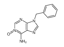 9-benzyl-1-oxy-9H-purin-6-ylamine结构式