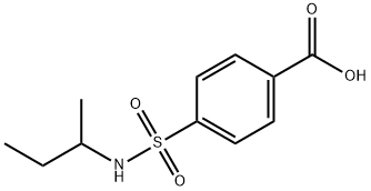 4-[(丁-2-基)氨磺酰基]苯甲酸结构式