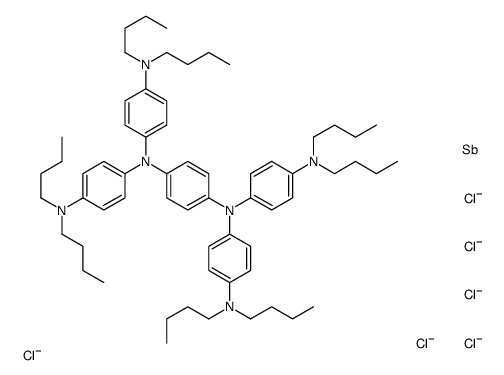 hexafluoroantimonate(1-),salt with N,N,N',N'-tetrakis[4-(dibutylamino)phenyl]benzene-1,4-diamine(1:1) structure