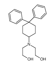 2,2'-[(4,4-Diphenylcyclohexyl)imino]diethanol Structure