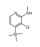 N-(3-chloro-4-trimethylsilylpyridin-2-yl)-N-methylamine结构式