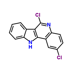 2,6-Dichloro-11H-indolo[3,2-c]quinoline结构式