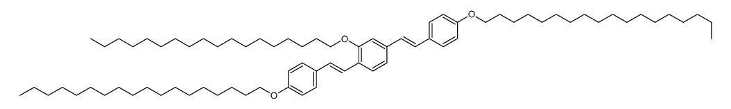 2-octadecoxy-1,4-bis[2-(4-octadecoxyphenyl)ethenyl]benzene Structure