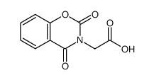(2,4-dioxo-4H-benzo[e][1,3]oxazin-3-yl)-acetic acid Structure