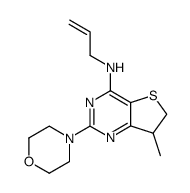 allyl-(7-methyl-2-morpholin-4-yl-6,7-dihydro-thieno[3,2-d]pyrimidin-4-yl)-amine结构式