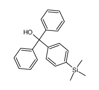 (4-(trimethylsilyl)phenyl)diphenylcarbinol结构式