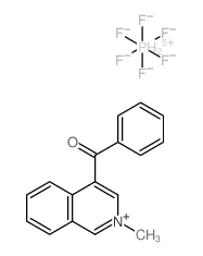 4-benzoyl-2-methylisoquinolin-2-ium hexafluorophosphate(V) Structure