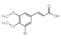 3-(3-Bromo-4,5-dimethoxyphenyl)acrylic acid Structure